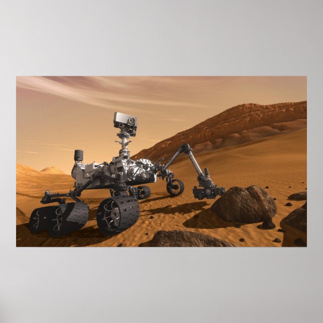 Curiosity: The Next Mars Rover Poster (Front)