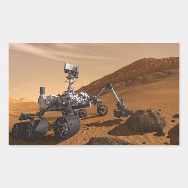 Curiosity: The Next Mars Rover Sticker (Front)