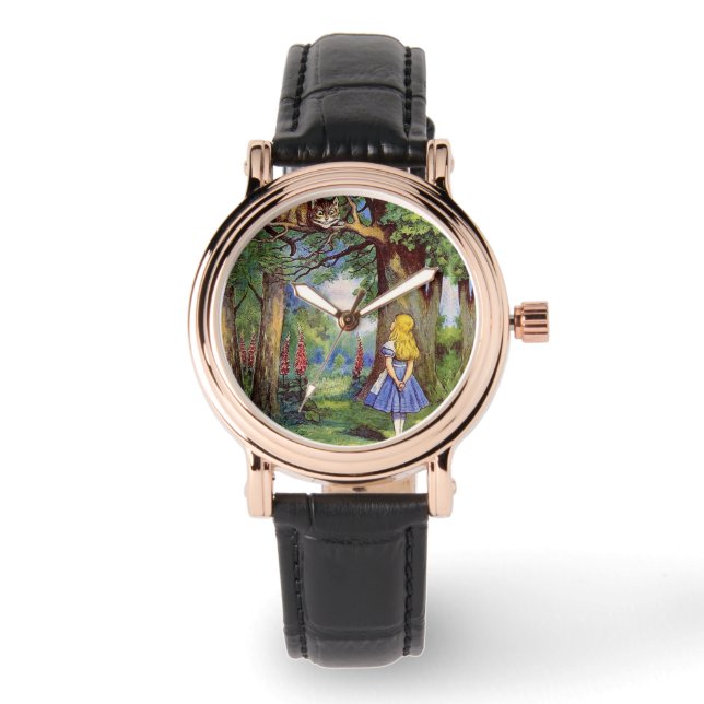 Curious And Curiouser Alice Cheshire Cat Watch (Front)