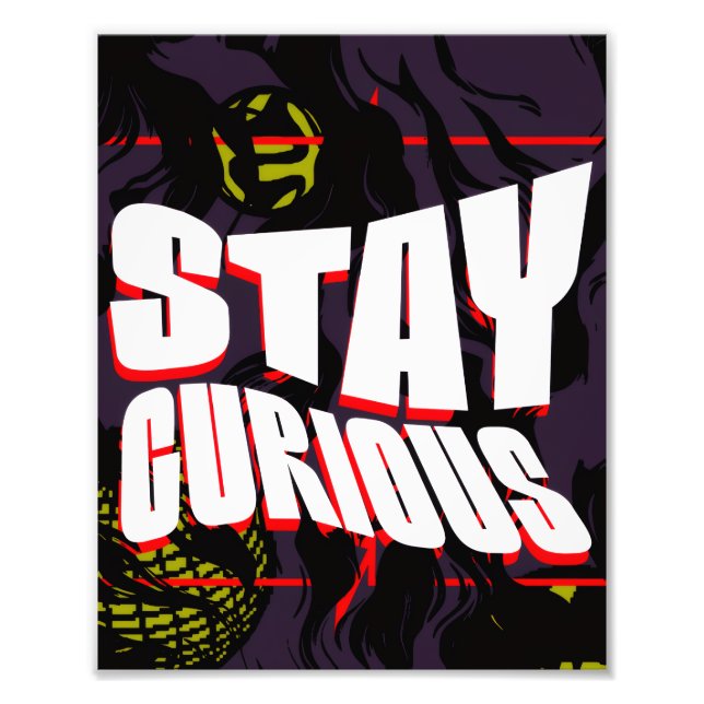 Curious Aura — Modern Minimal Poster (Front)