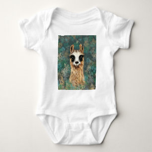 Curious Baby Llama - Cute Bodysuit