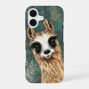 Curious Baby Llama - Cute - Fun iPhone 16 Case