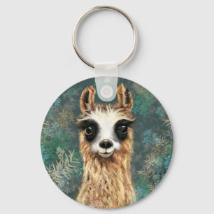 Curious Baby Llama - Cute Keychain