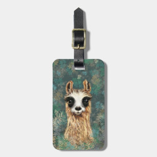 Curious Baby Llama - Cute Luggage Tag