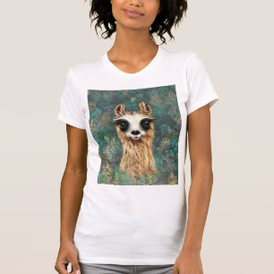 Curious Baby Llama - Cute T-Shirt