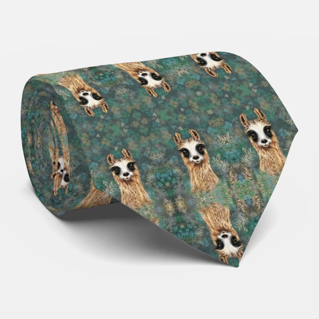 Curious Baby Llama - Sweet Tie (Rolled)