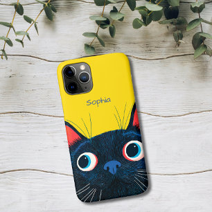 Curious Black Cat iPhone 11 Pro Case
