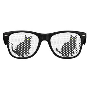 Curious Black Cat Kids Sunglasses