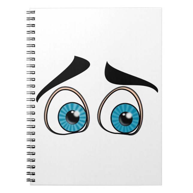 Curious Blue Eyes Notebook (Front)