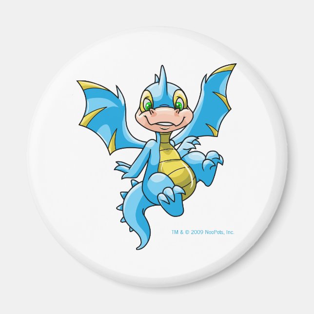 Curious blue Scorchio Magnet (Front)