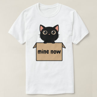 Curious Box Cat Design T-Shirt