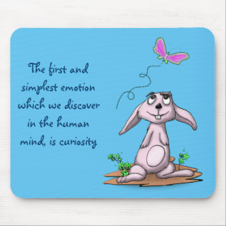Curious Bunny Mouse Pad