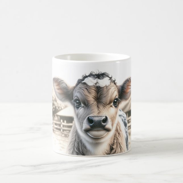Curious Calf Coffee Mug (Center)