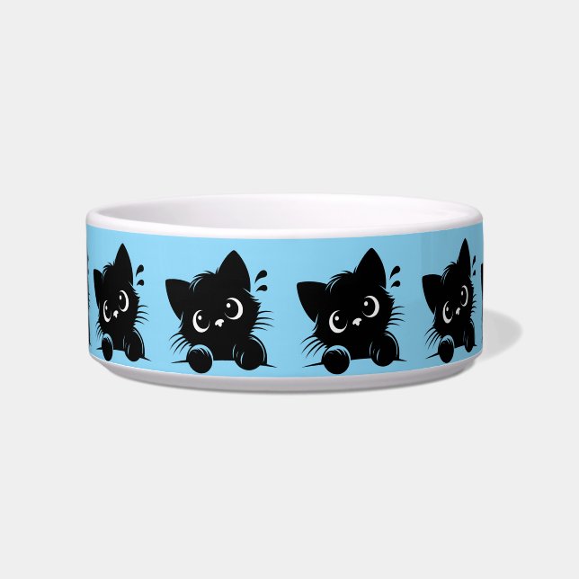 Curious Cat Pesonalized  Bowl (Front)