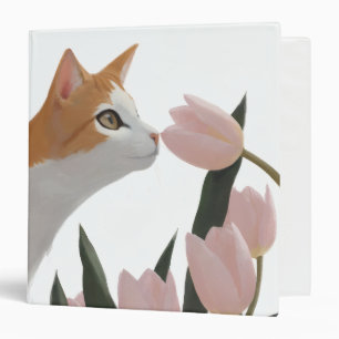 Curious Cat Spring Floral Binder