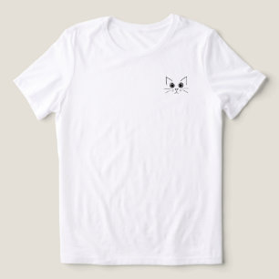curious cat Tri-Blend shirt