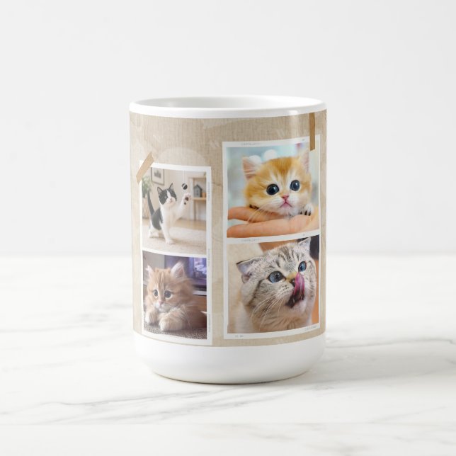 Curious Cats Collage Coffee Mug (Center)
