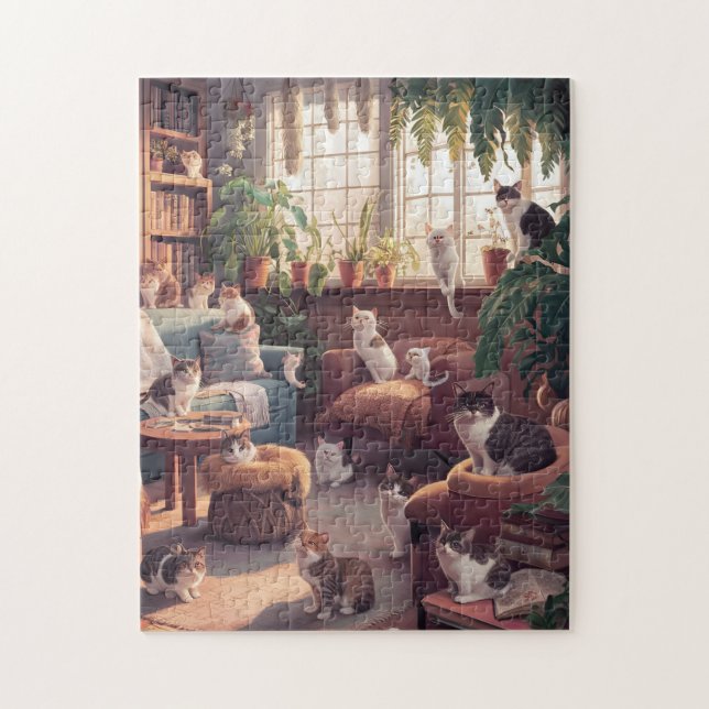 Curious Cats Jigsaw Puzzle  (Vertical)