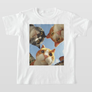Curious Cats Looking Down T-Shirt