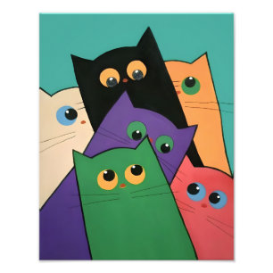 Curious Cats Photo Print