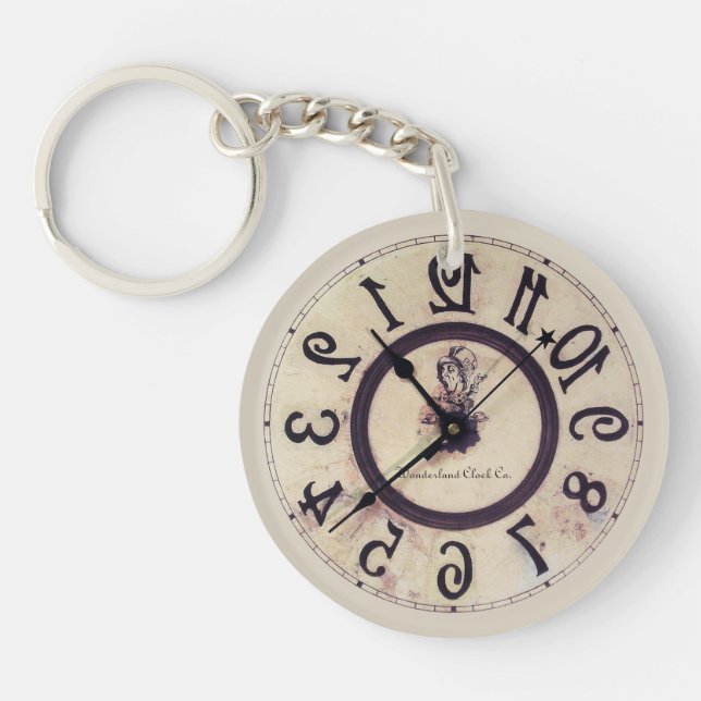 Curious Clock 1 Keychain (Front)