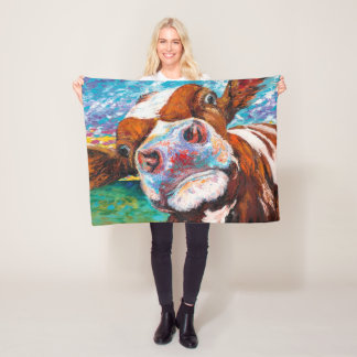 Curious Cow Blanket