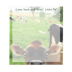 Curious Cow Lititz Notepad! Notepad