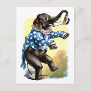 Curious Creatures - Elephant Postcard