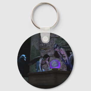 Curious Crow Faeries Keychain