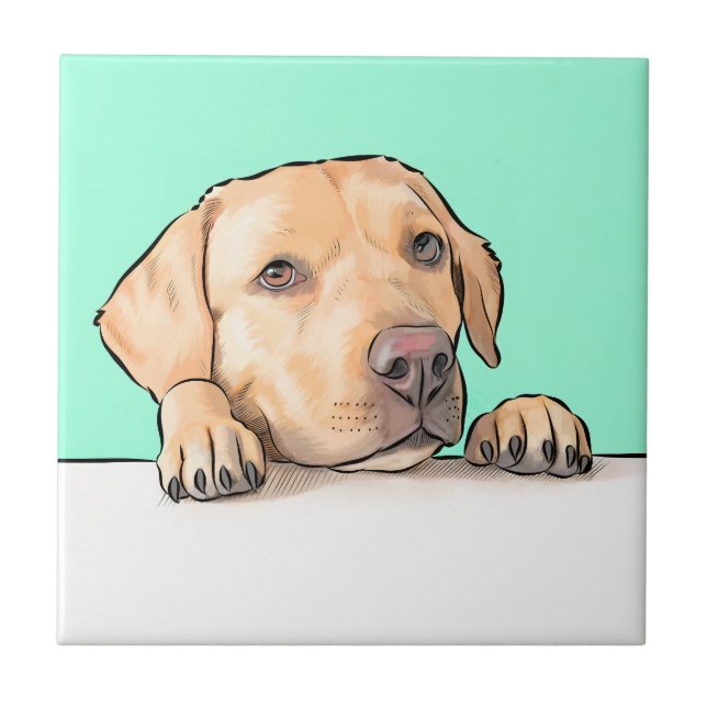 Curious Dog Tile (Front)