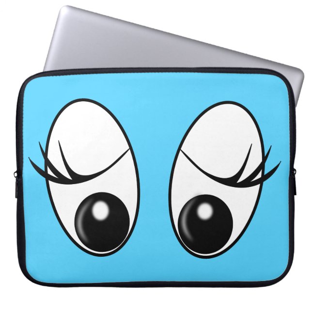 Curious Eyes Custom Colours Laptop Sleeve (Front)