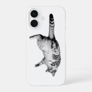 Curious Flip in Black and White iPhone 16 Case