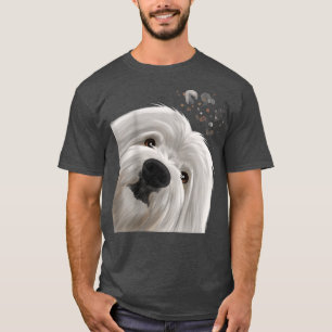 Curious Funny Dog Coton de Tulear  T-Shirt