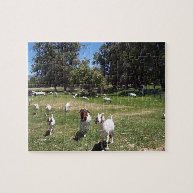 Curious Goats Jigsaw Puzzle (Horizontal)
