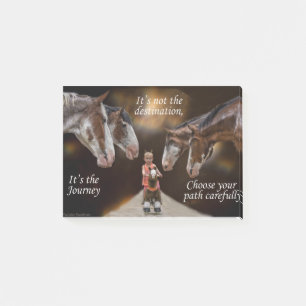 Curious horses post-it notes