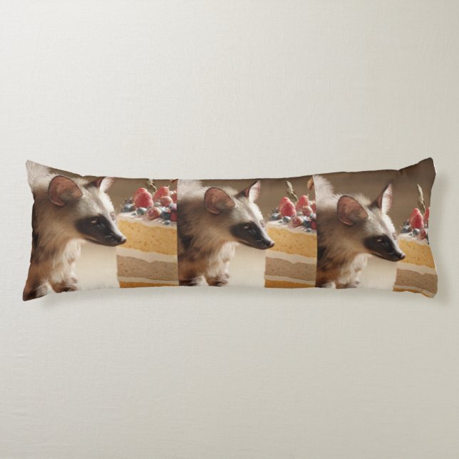 Curious Hyena & Layer Cake Body Pillow (Front)