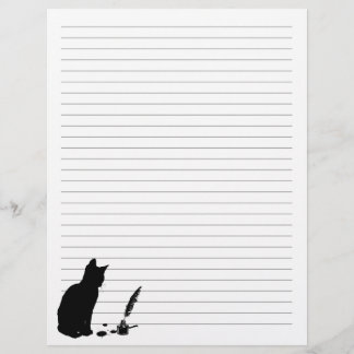 Curious Kitten Letterhead - Cats & Books