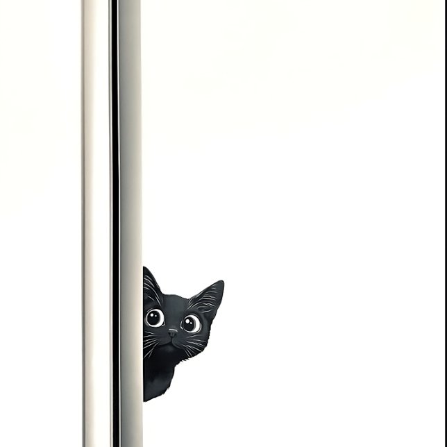 Curious Kitty Cat Peek Funny Sticker (Creator Uploaded)