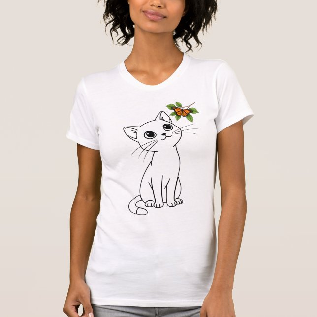 Curious Kitty T-Shirt (Front)