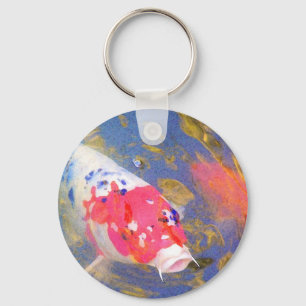 Curious Koi Keychain