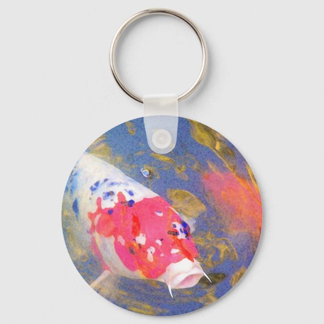 Curious Koi Keychain (Front)