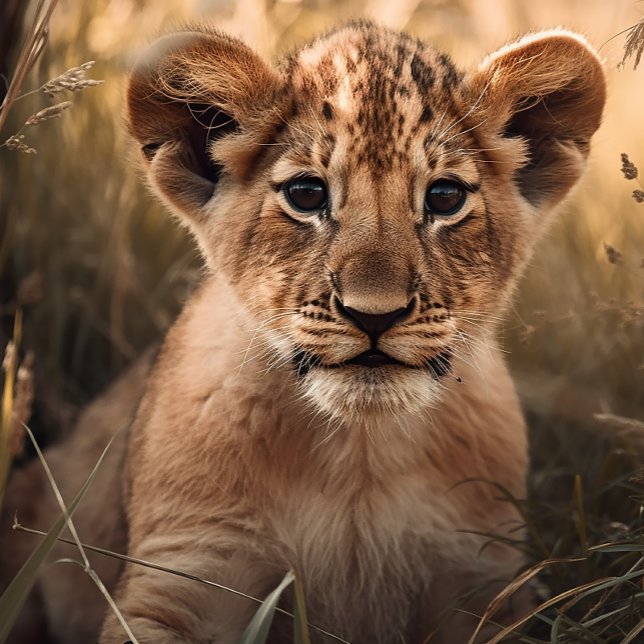 Curious Little Lion Cub Jigsaw Puzzle (Creator Uploaded)