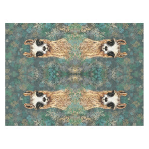 Curious Llama Funny Tablecloth