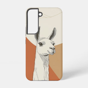 Curious Llama Minimalist Phone Case