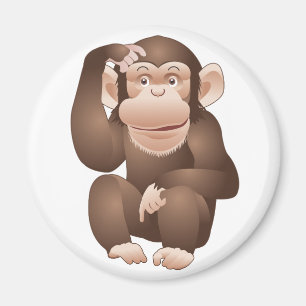 Curious Monkey Magnet