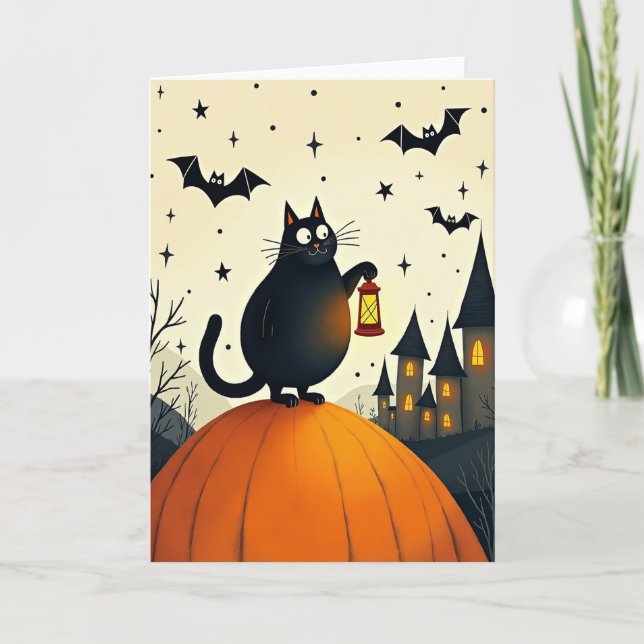 Curious Night Watcher Card (Front)