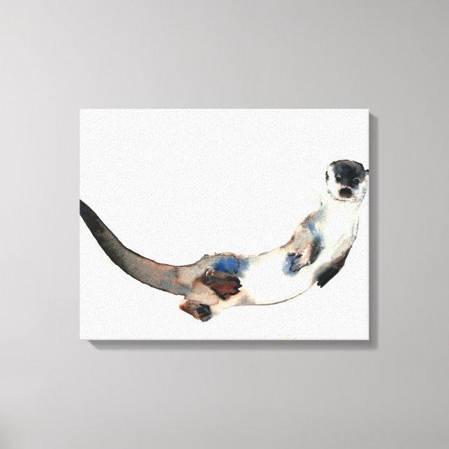 Curious Otter 2003 Canvas Print (Front)
