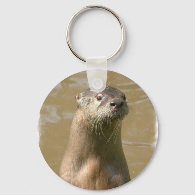 Curious Otter Keychain (Front)