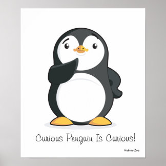 Curious Penguin Is Curious! Poster