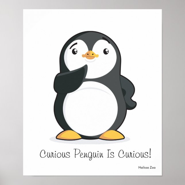 Curious Penguin Is Curious! Poster (Front)